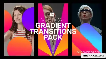 Vertical Gradient Transitions Pack Elements template preview
