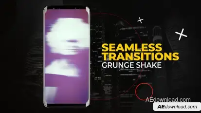 Vertical Grunge Shake Transitions | After Effects Elements template preview