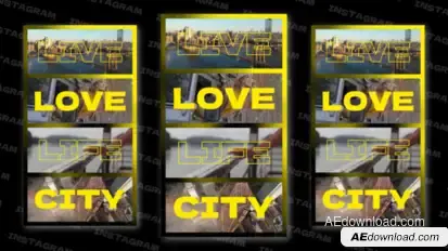 Instagram Stories Video Displays template preview