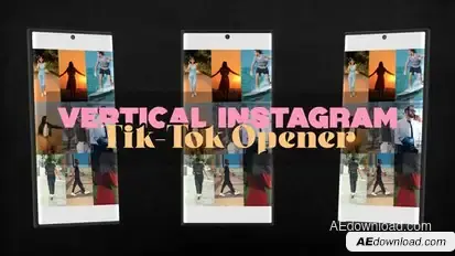 Vertical Instagram Tik-tok Opener Openers template preview