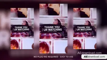 Vertical Journey Slideshow Video Displays template preview