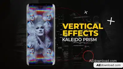 Vertical Kaleido Prism Effects | After Effects Elements template preview
