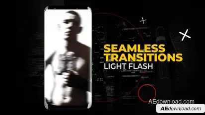 Vertical Light FLash Transitions | After Effects Elements template preview