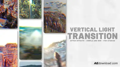 Vertical Light Transition Elements template preview