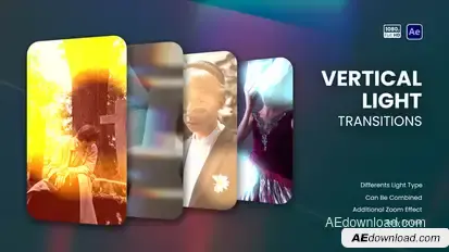 Vertical Light Transitions Elements template preview