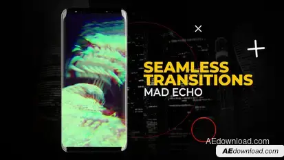 Vertical Mad Echo Transitions | After Effects Elements template preview