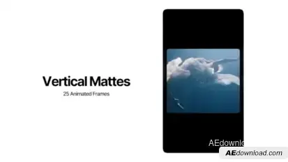 Vertical Mattes Elements template preview