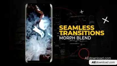 Vertical Morph Blend Transitions | After Effects Elements template preview