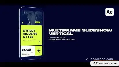 Videohive Vertical Multiframe Slideshow Openers template preview