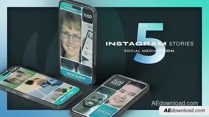 Vertical Multiscreen Event Speaker Promo Product Promo template preview