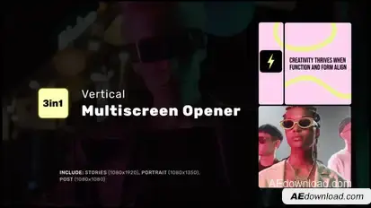 Vertical Multiscreen Opener Openers template preview