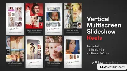 Vertical Multiscreen Slideshow Reels Product Promo template preview