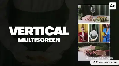 Vertical Multiscreen Transitions Elements template preview