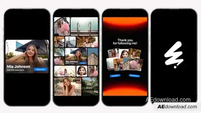 Vertical Neon Social Media Promo Openers template preview