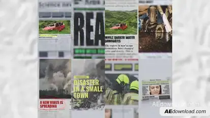 Vertical Newspaper Stories broadcast-packages template preview