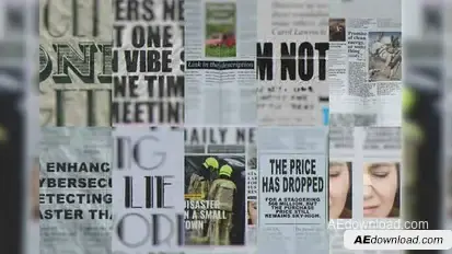 Vertical Newspaper Stories broadcast-packages template preview