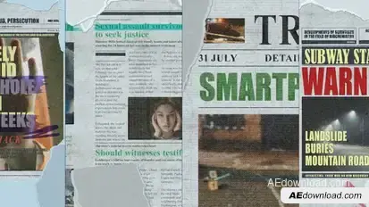 Vertical Newspapers broadcast-packages template preview