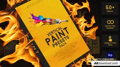 Vertical Paint Presets Pack Elements template preview