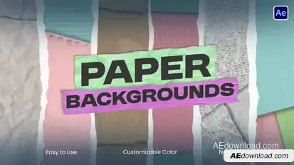 Vertical Paper Backgrounds Elements template preview