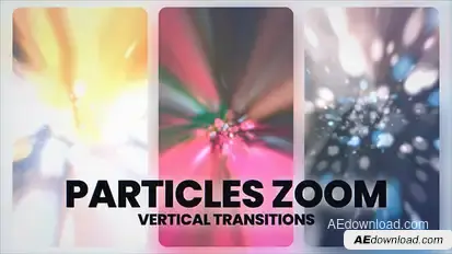 Vertical Particles Transitions Elements template preview