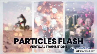 Vertical Particles Transitions Elements template preview