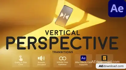 Vertical Perspective Transitions for After Effects Elements template preview