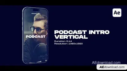 Vertical Podcast Intro Openers template preview