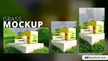 Vertical Product Mockup Nature Product Promo template preview
