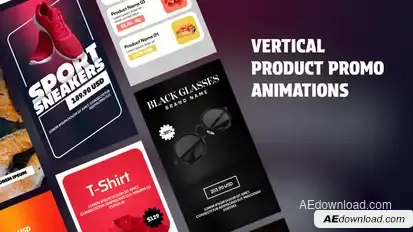 Vertical Product Promo Animations Product Promo template preview