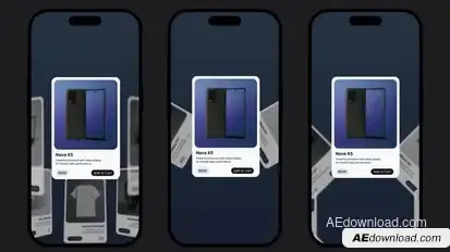 Vertical Product Promo Carousel Elements template preview