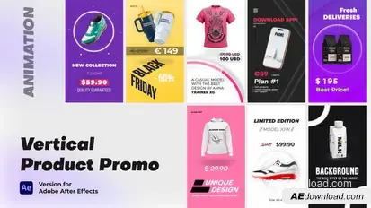 Vertical Product Promo Product Promo template preview