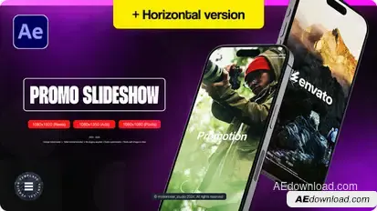Vertical Promotion Slideshow Product Promo template preview