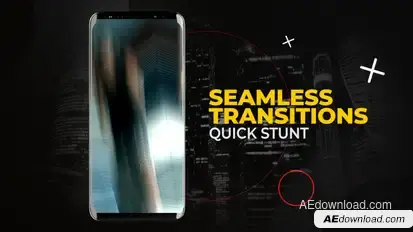 Vertical Quick Stunt Transitions | After effects Elements template preview