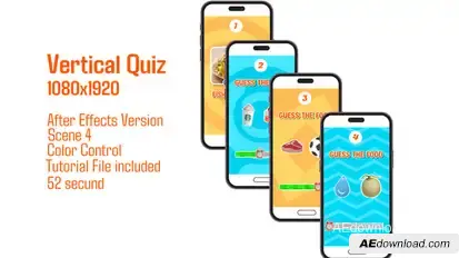 Vertical Quiz Product Promo template preview