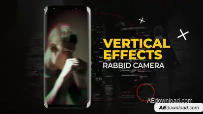 Vertical Rabbid Camera Effects | After Effects Elements template preview