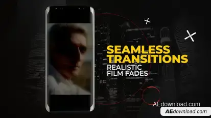 Vertical Realistic Film Fades | After Effects Elements template preview