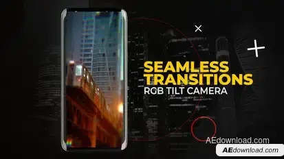 Vertical RGB Tilt Camera Effects | After Effects Elements template preview