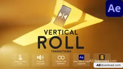 Vertical Roll Transitions for After Effects Elements template preview