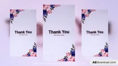 Vertical Romantic Spring Video Displays template preview