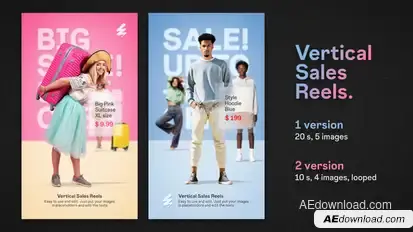 Vertical Sales Reels Product Promo template preview