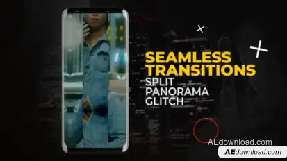 Vertical Seamless Transitions | After Effects Elements template preview