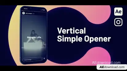 Vertical Simple Opener Openers template preview