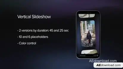 Vertical Slideshow Openers template preview
