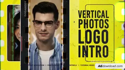 vertical intro Openers template preview