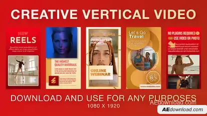 Vertical Slideshow Reels Red Gold Product Promo template preview