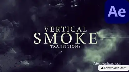 Vertical Smoke Transitions for After Effects Elements template preview