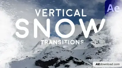 Vertical Snow Transitions Elements template preview