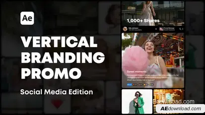 Vertical Social Media Branding Promo Openers template preview
