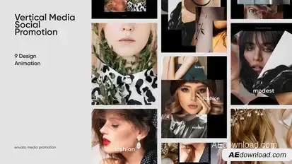Vertical Social Media Promotion Product Promo template preview