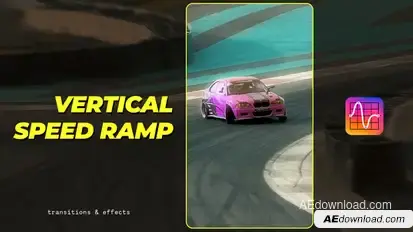 Vertical Speed Ramp | After Effects Video Displays template preview